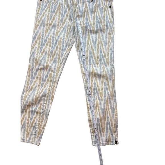 Free People Ankle Pant Jean Ikat Print Cropped Skinny Women’s Sz 29 - Picture 10 of 12